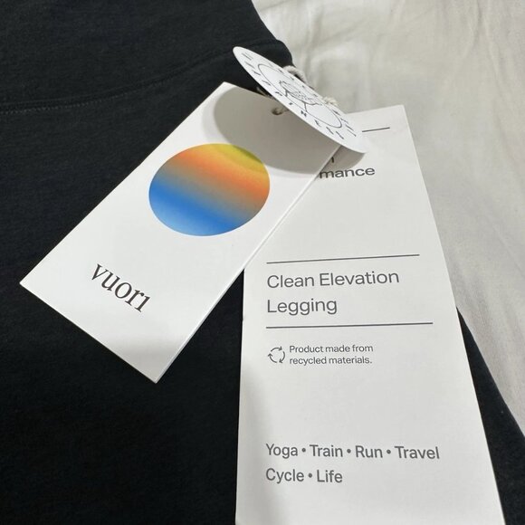 New Vuori Clean Elevation Leggings Black Heather Women's Medium M $98 - Picture 2 of 7